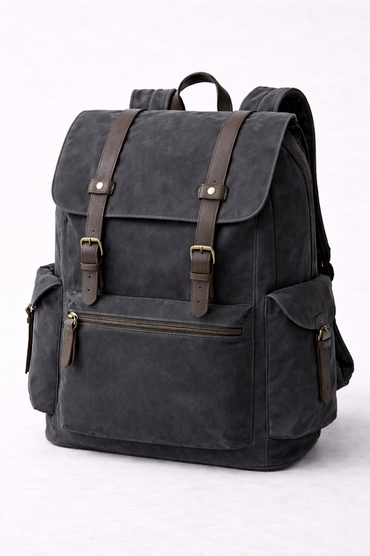 Waxed Canvas Laptop Backpack